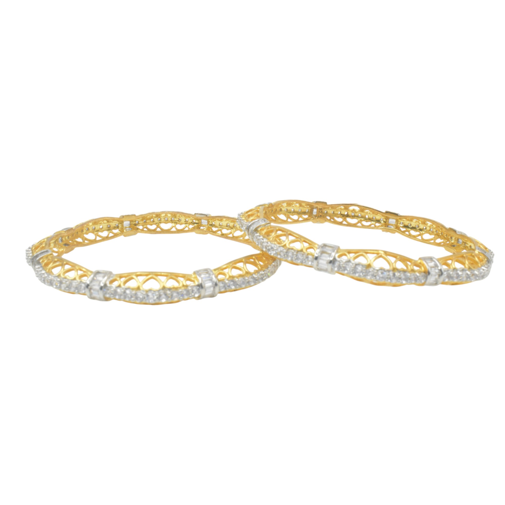 WHITE STONE BANGLES 92.5