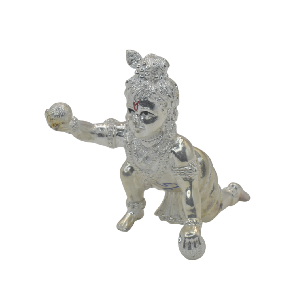 92.5 STERLILNG SILVER CRAWLING KRISHNAN IDOL