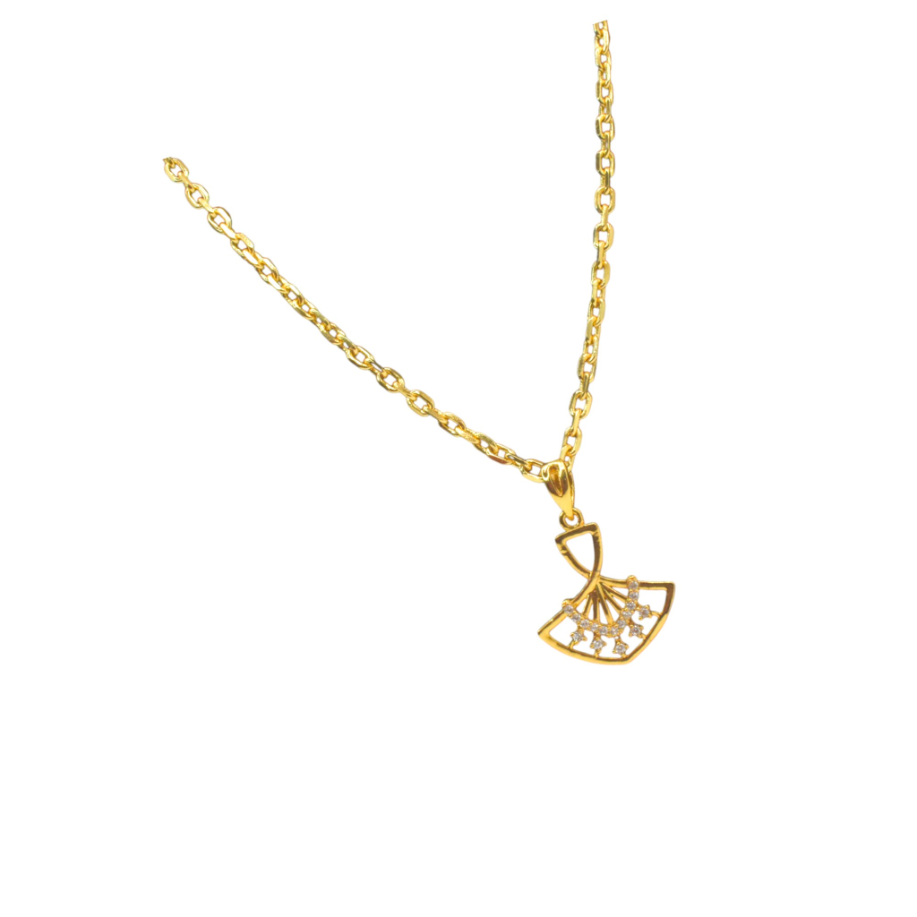 Elegant Sterling Silver 92.5 Gold-Plated Necklace Set | Silver Neckalce | Silver Gift Items | Sparkling Necklace Set with Earrings | Trendy & Traditional Gift for Women | New Kausalya Silvers